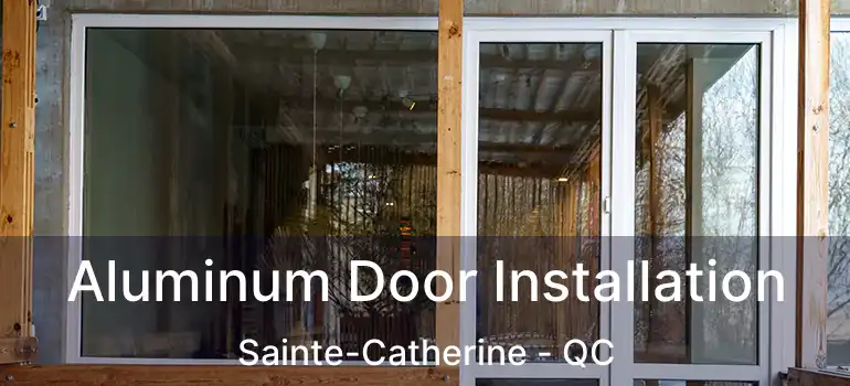  Aluminum Door Installation Sainte-Catherine - QC