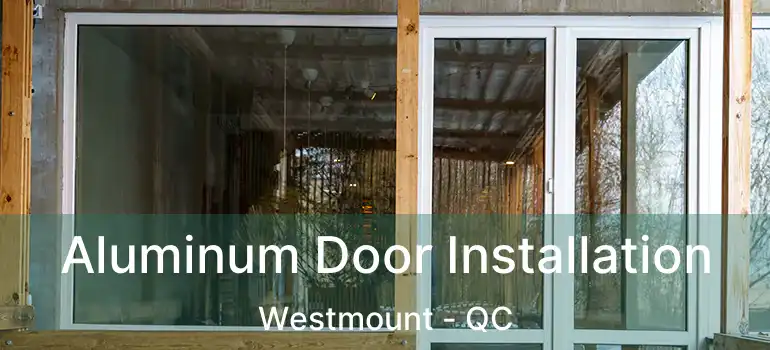  Aluminum Door Installation Westmount - QC