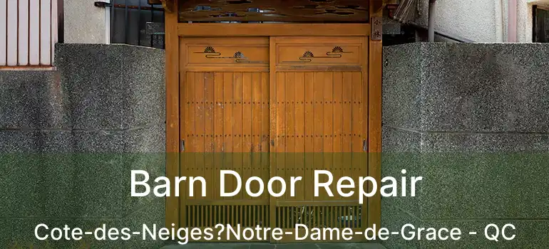  Barn Door Repair Cote-des-Neiges?Notre-Dame-de-Grace - QC