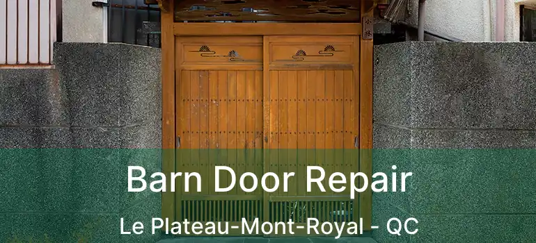  Barn Door Repair Le Plateau-Mont-Royal - QC