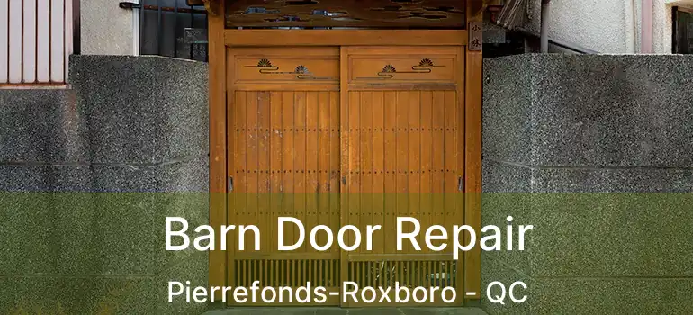  Barn Door Repair Pierrefonds-Roxboro - QC