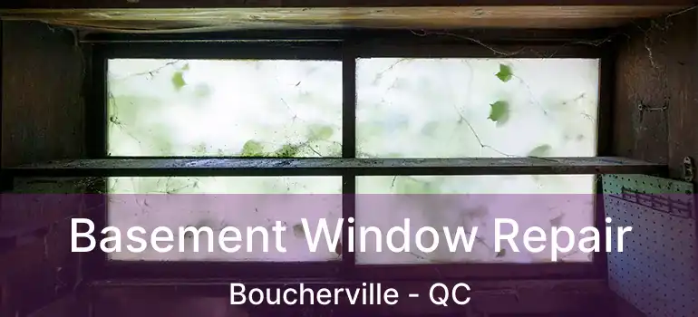  Basement Window Repair Boucherville - QC