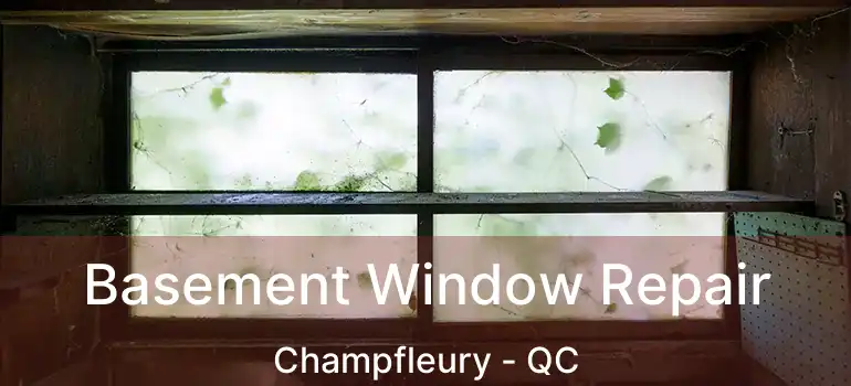 Basement Window Repair Champfleury - QC