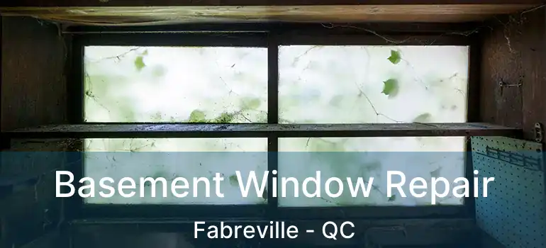  Basement Window Repair Fabreville - QC