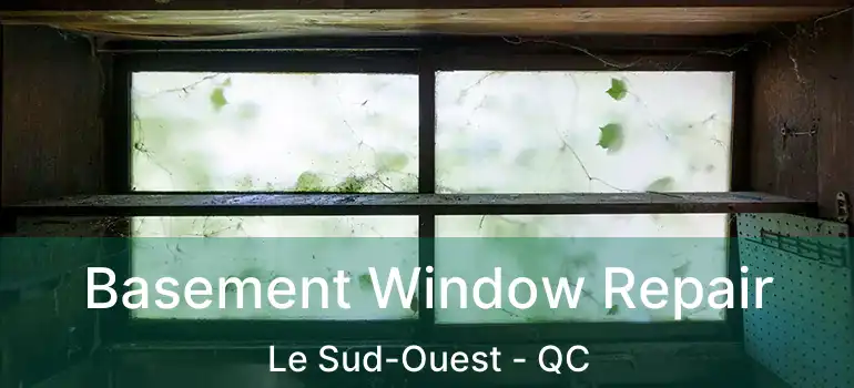  Basement Window Repair Le Sud-Ouest - QC