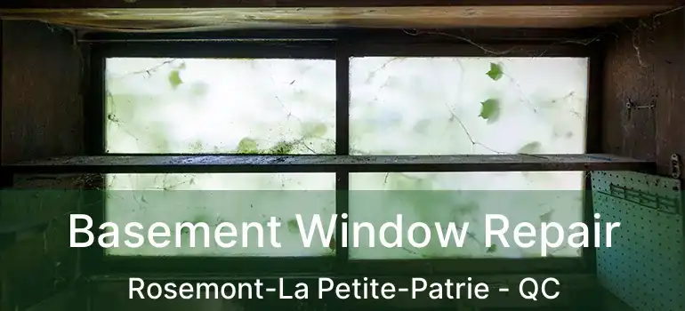  Basement Window Repair Rosemont-La Petite-Patrie - QC