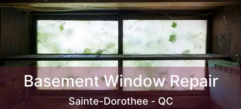  Basement Window Repair Sainte-Dorothee - QC