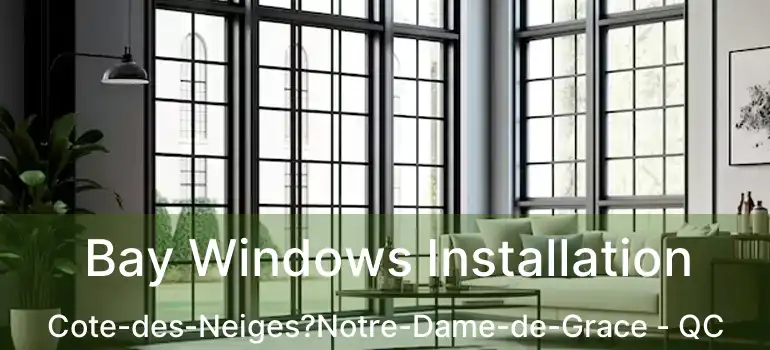  Bay Windows Installation Cote-des-Neiges?Notre-Dame-de-Grace - QC