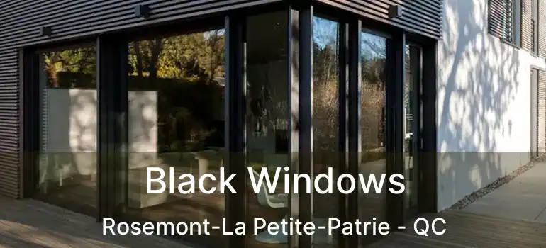  Black Windows Rosemont-La Petite-Patrie - QC