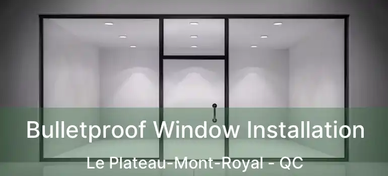  Bulletproof Window Installation Le Plateau-Mont-Royal - QC