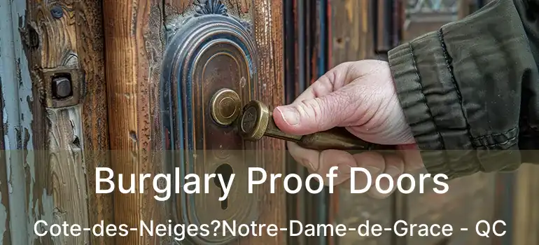  Burglary Proof Doors Cote-des-Neiges?Notre-Dame-de-Grace - QC