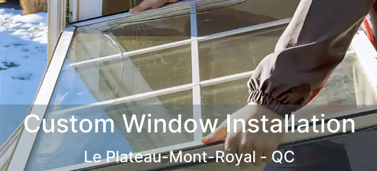  Custom Window Installation Le Plateau-Mont-Royal - QC