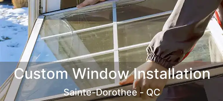  Custom Window Installation Sainte-Dorothee - QC