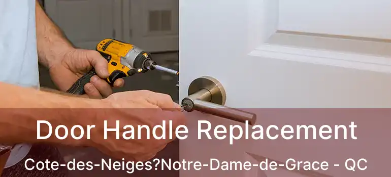  Door Handle Replacement Cote-des-Neiges?Notre-Dame-de-Grace - QC