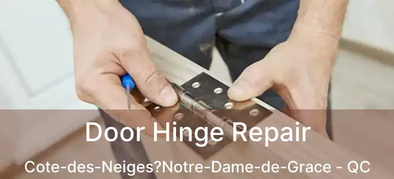  Door Hinge Repair Cote-des-Neiges?Notre-Dame-de-Grace - QC