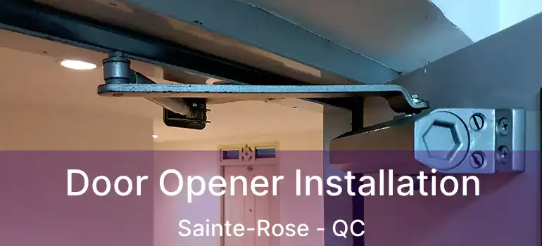  Door Opener Installation Sainte-Rose - QC
