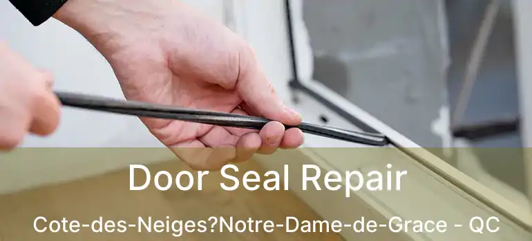  Door Seal Repair Cote-des-Neiges?Notre-Dame-de-Grace - QC