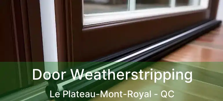  Door Weatherstripping Le Plateau-Mont-Royal - QC
