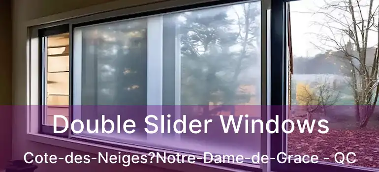  Double Slider Windows Cote-des-Neiges?Notre-Dame-de-Grace - QC