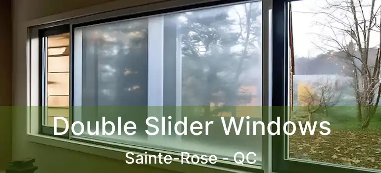  Double Slider Windows Sainte-Rose - QC