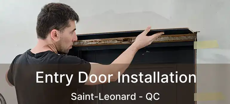  Entry Door Installation Saint-Leonard - QC