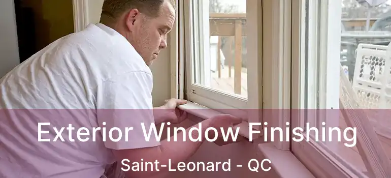  Exterior Window Finishing Saint-Leonard - QC