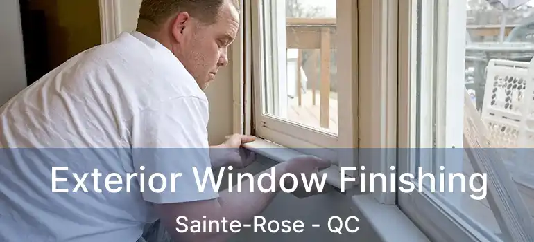  Exterior Window Finishing Sainte-Rose - QC
