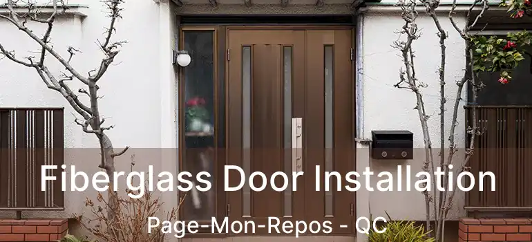  Fiberglass Door Installation Page-Mon-Repos - QC