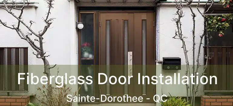  Fiberglass Door Installation Sainte-Dorothee - QC