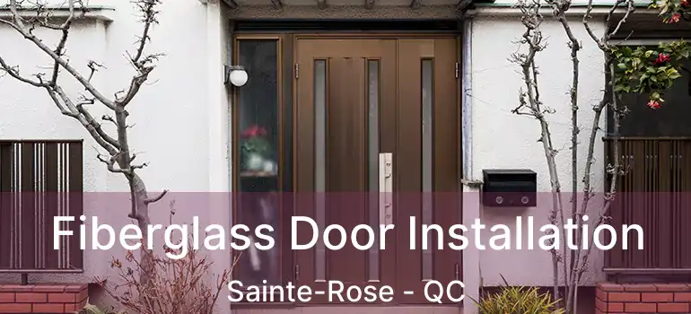  Fiberglass Door Installation Sainte-Rose - QC
