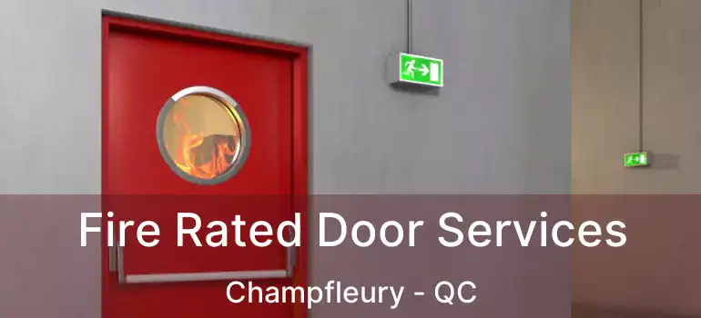  Fire Rated Door Services Champfleury - QC