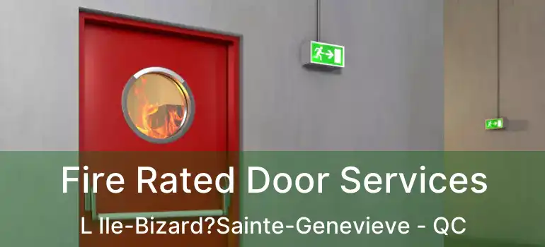  Fire Rated Door Services L Ile-Bizard?Sainte-Genevieve - QC