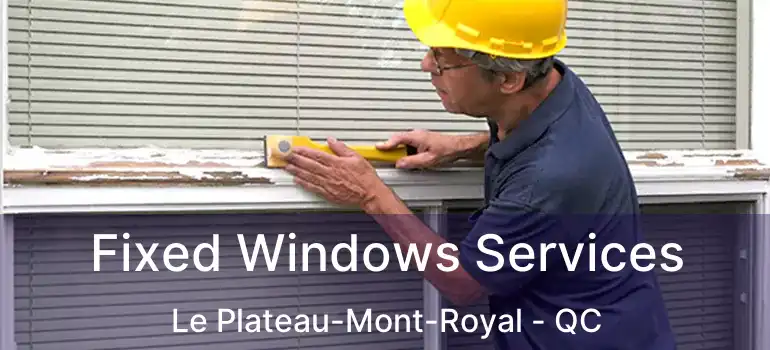  Fixed Windows Services Le Plateau-Mont-Royal - QC