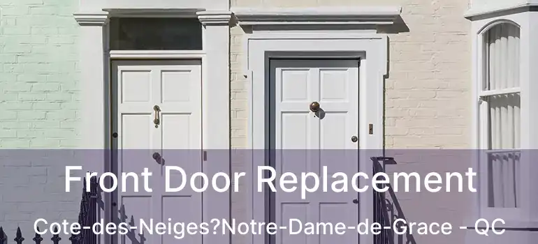  Front Door Replacement Cote-des-Neiges?Notre-Dame-de-Grace - QC