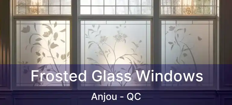  Frosted Glass Windows Anjou - QC