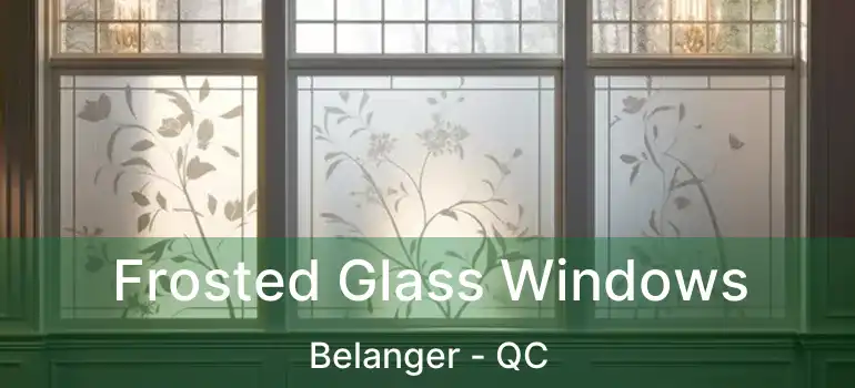  Frosted Glass Windows Belanger - QC