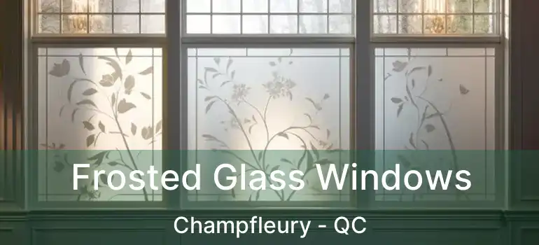  Frosted Glass Windows Champfleury - QC