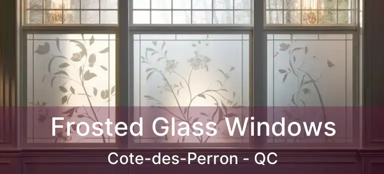  Frosted Glass Windows Cote-des-Perron - QC