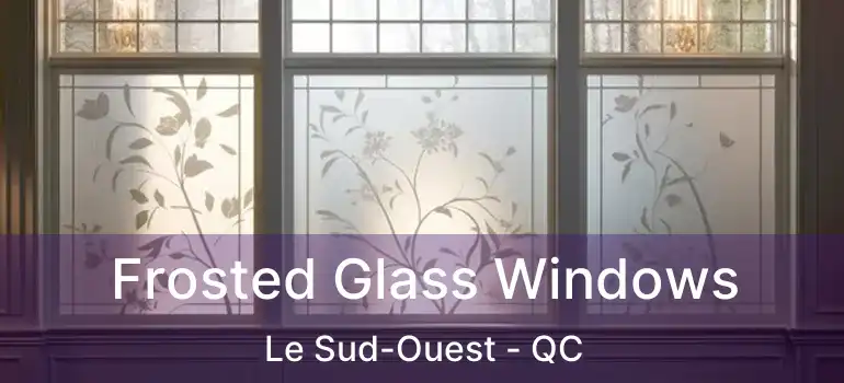  Frosted Glass Windows Le Sud-Ouest - QC