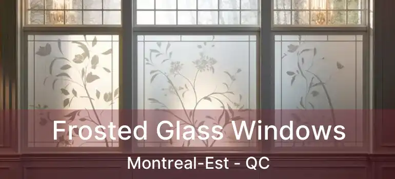  Frosted Glass Windows Montreal-Est - QC