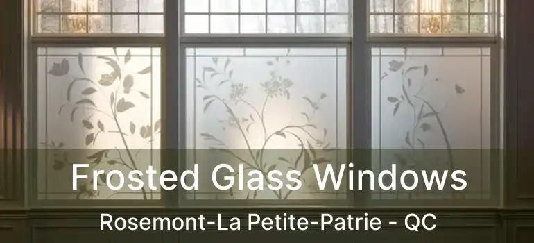  Frosted Glass Windows Rosemont-La Petite-Patrie - QC