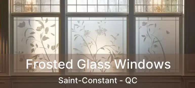  Frosted Glass Windows Saint-Constant - QC