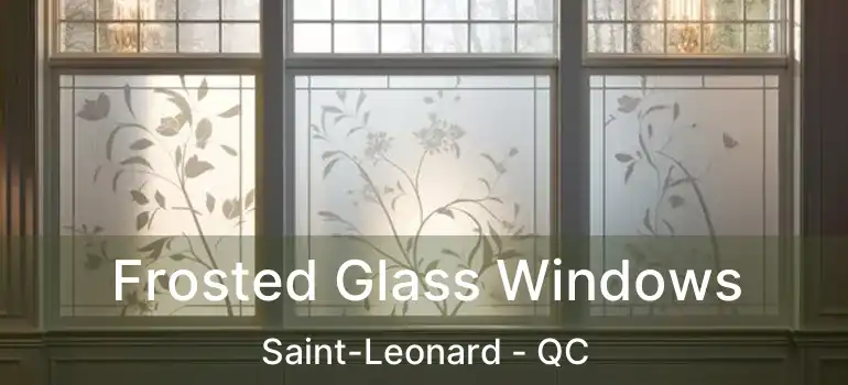  Frosted Glass Windows Saint-Leonard - QC