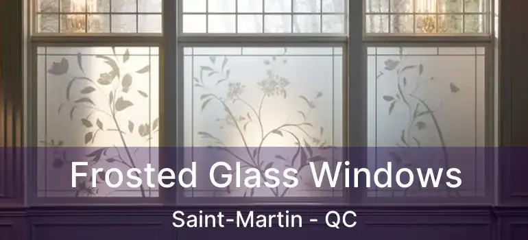  Frosted Glass Windows Saint-Martin - QC