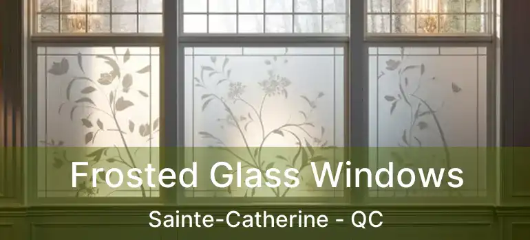  Frosted Glass Windows Sainte-Catherine - QC