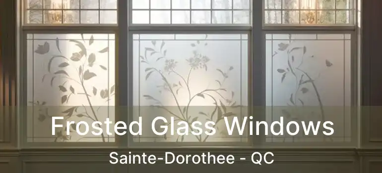  Frosted Glass Windows Sainte-Dorothee - QC