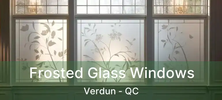  Frosted Glass Windows Verdun - QC