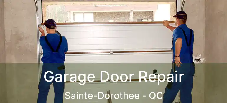  Garage Door Repair Sainte-Dorothee - QC