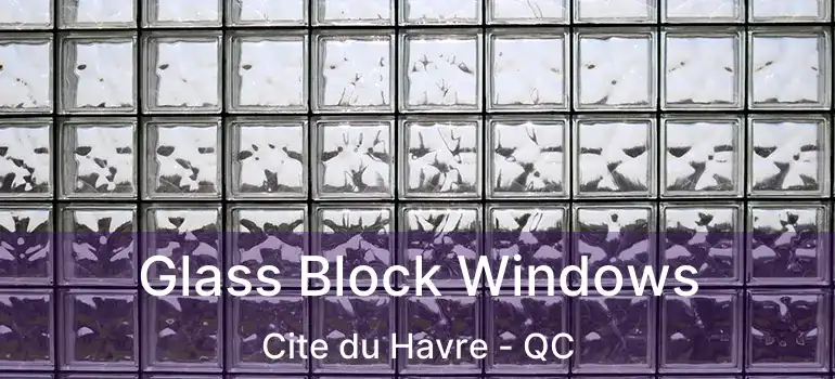  Glass Block Windows Cite du Havre - QC