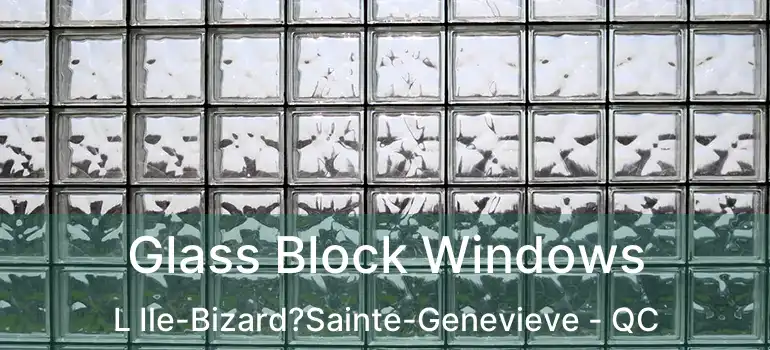  Glass Block Windows L Ile-Bizard?Sainte-Genevieve - QC